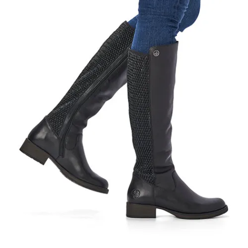 Rieker lang støvle^Dame Udsalg|Støvler