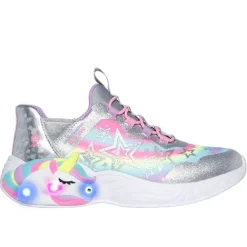 Skechers Slip-ins S Lights Unicorn Dreams sko^Børn Pige|Sneakers