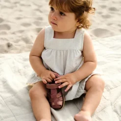 Wheat Sky Flower sandal^Børn Pige|Pige