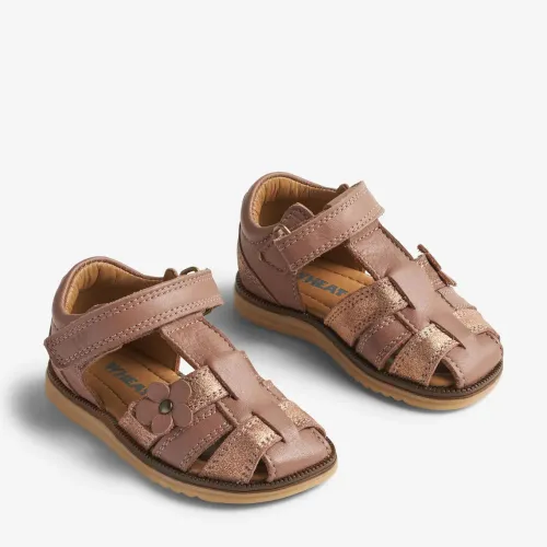 Wheat Sky Flower sandal^Børn Pige|Pige
