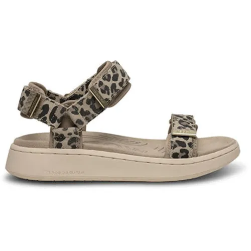 Woden Line Suede sandal^Dame Sandaler